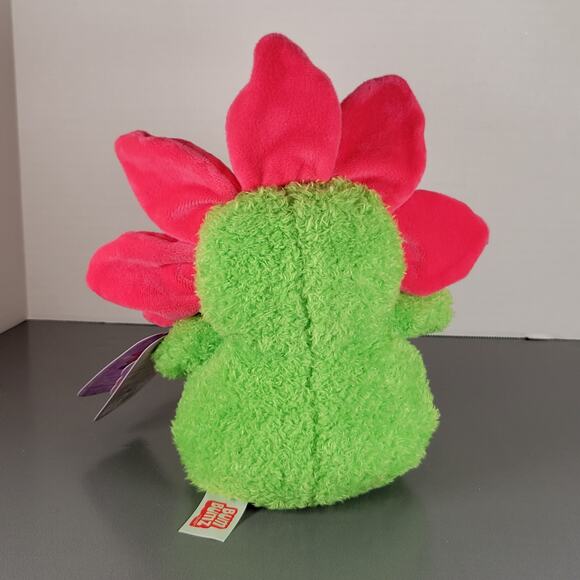 BumBumz SpringBumz Flower Plush 7" Jazwares Russ Stuffed Toy Pink Green Yellow - Picture 4 of 16